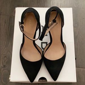 Black block heels